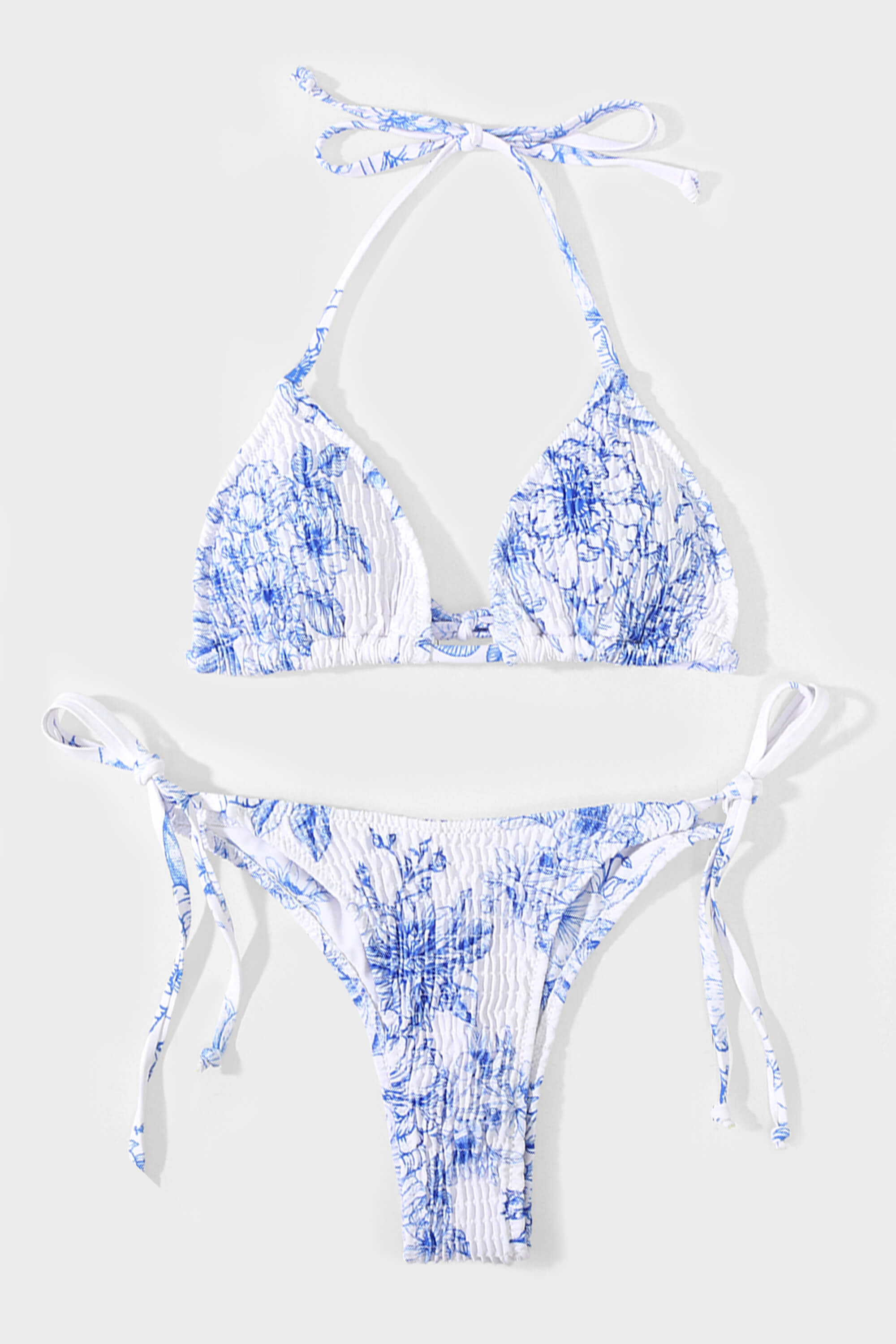 Lanai Set - White Blue Floral