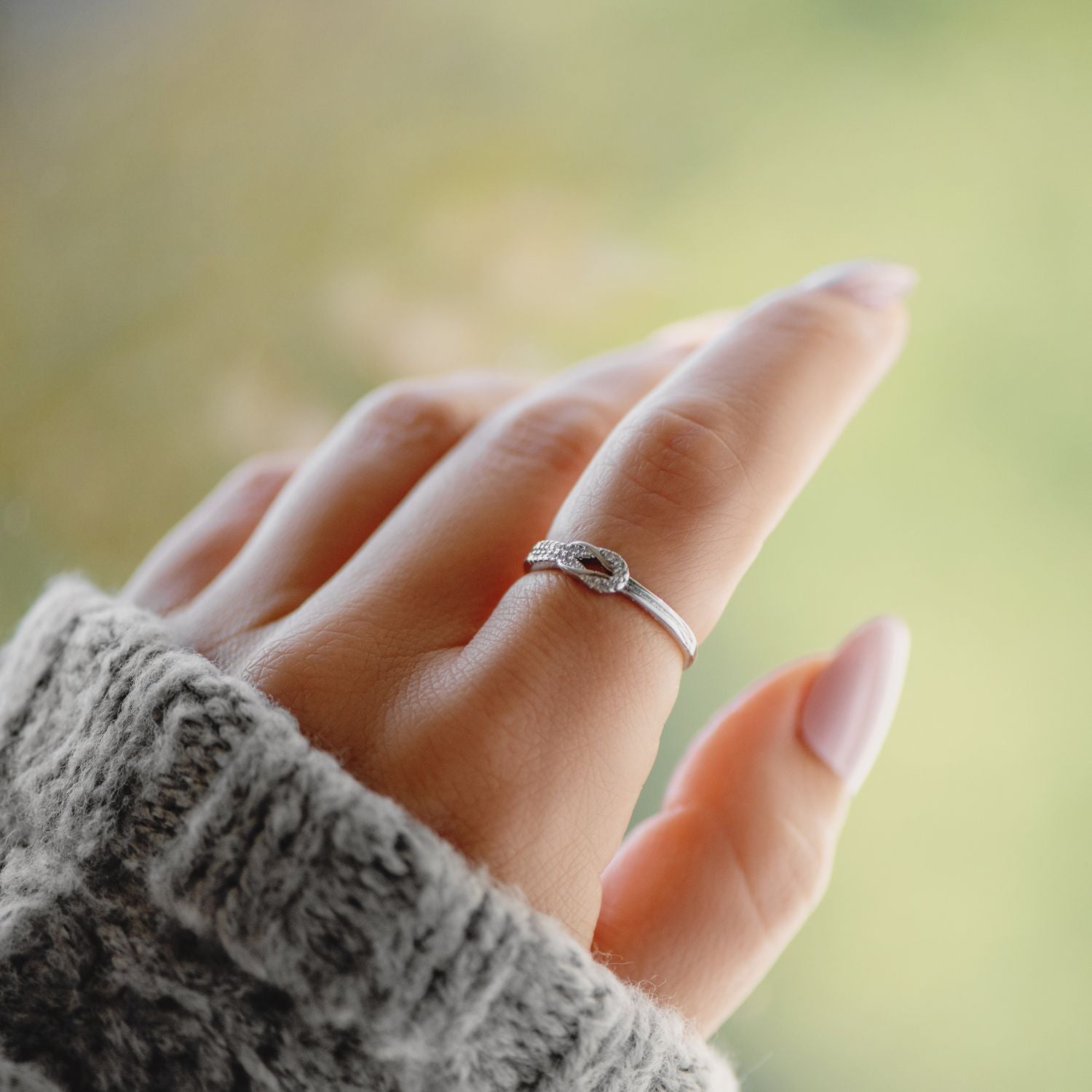 To My Best Friend 'Sisters By Heart' Knot Ring
