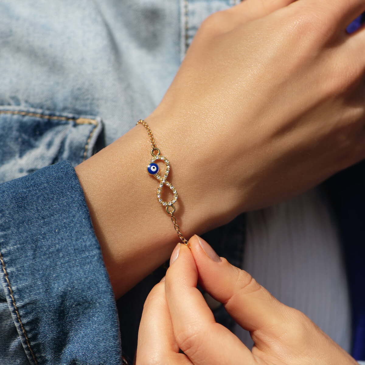 Evil Eye Infinity Bracelet