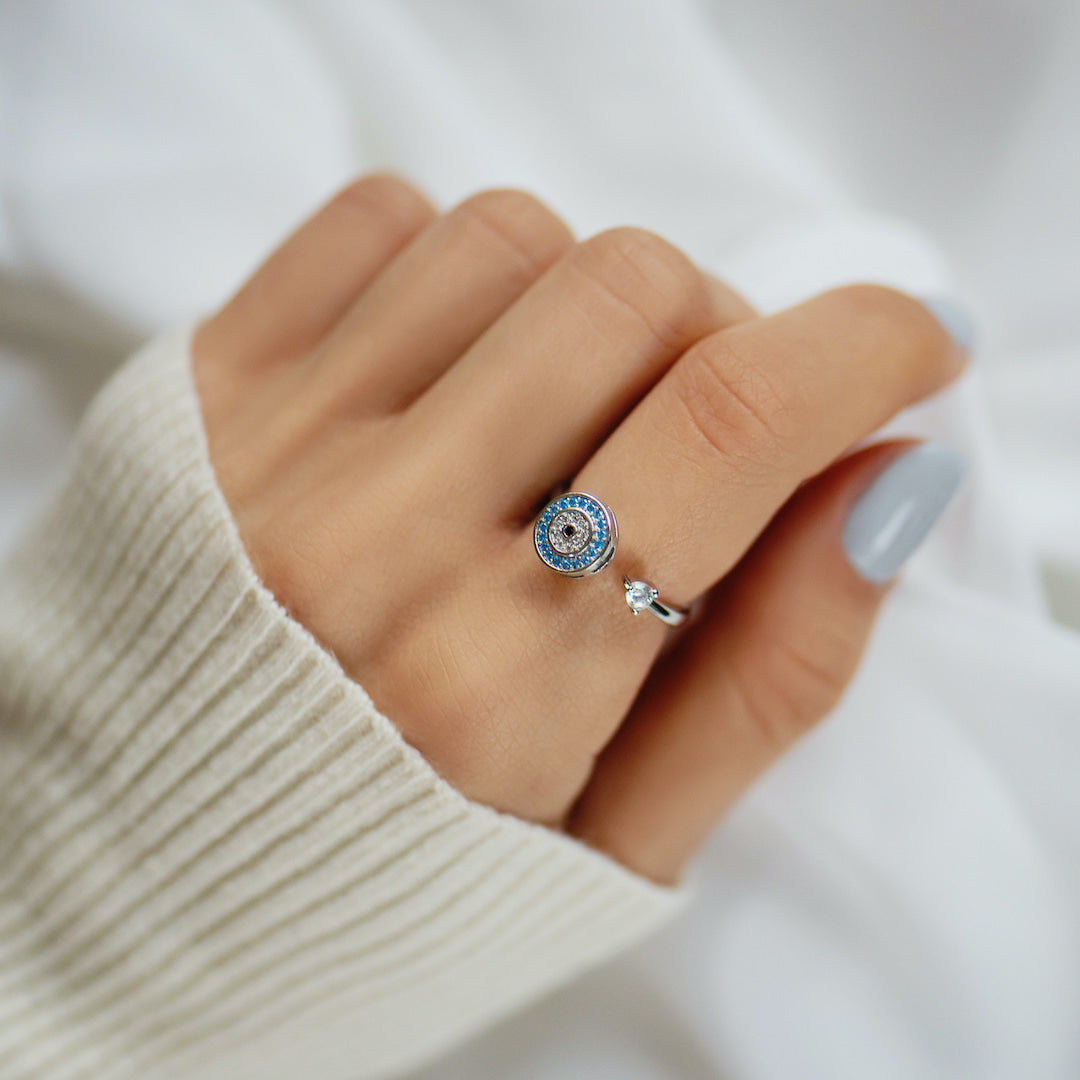 Evil Eye Fidget Ring