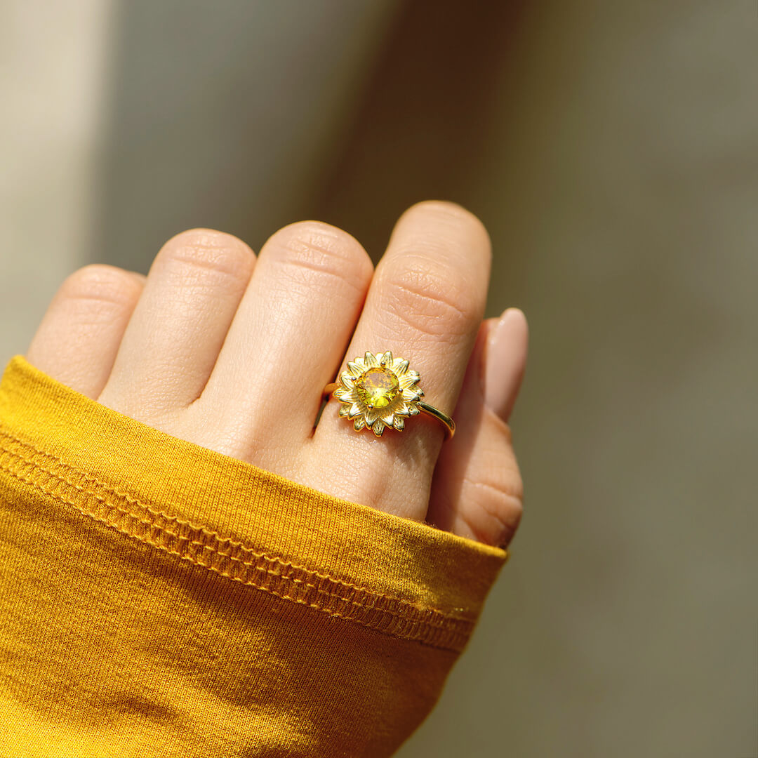 You Are My Sunshine - Sunflower Ring