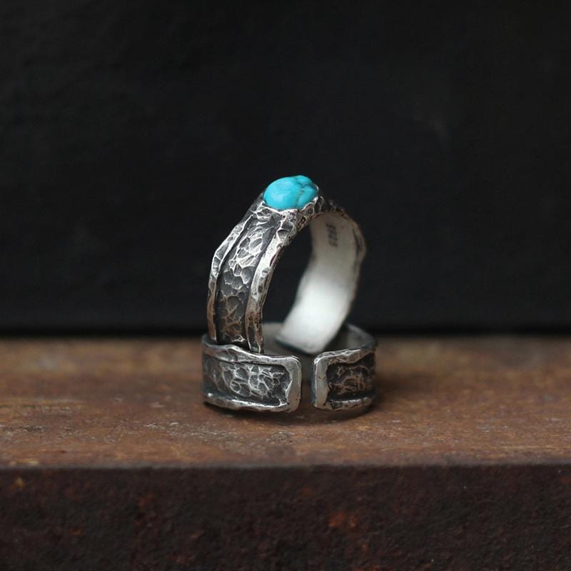 VINTAGE TURQUOISE SILVER  RING
