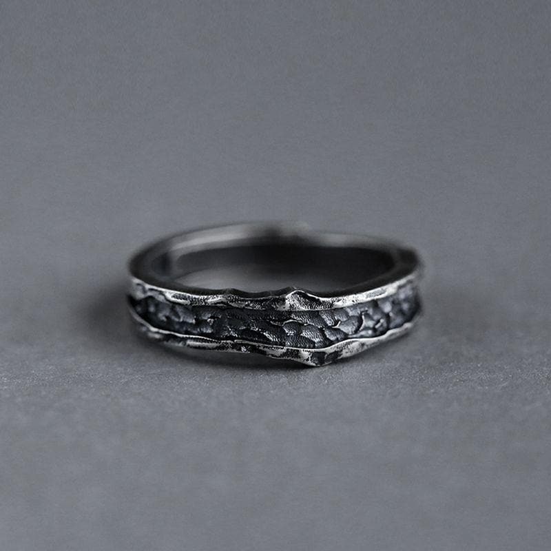 ABYSS PATTERN STAINLESS STEEL RING