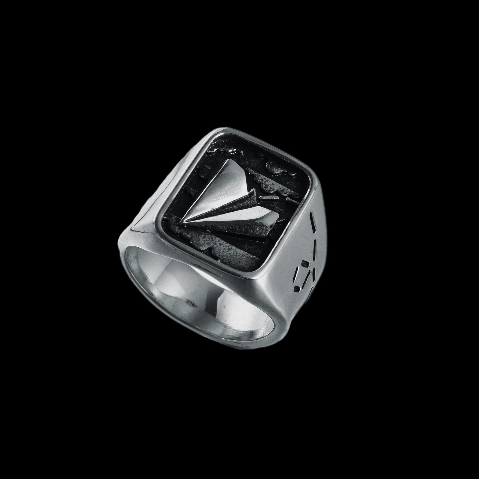 AIRPLANE STAINLESS STEEL RING
