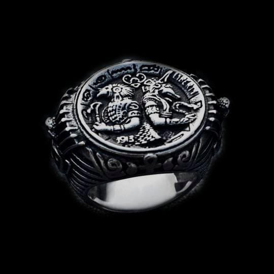 ANCIENT EGYPTIAN PHARAOH STAINLESS STEEL RING