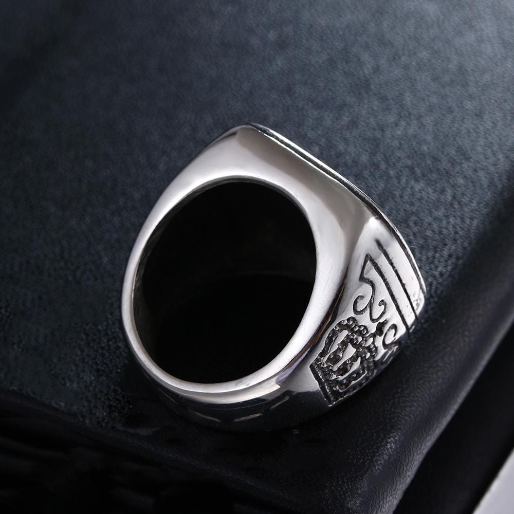 CROWN STAINLESS STEEL RING