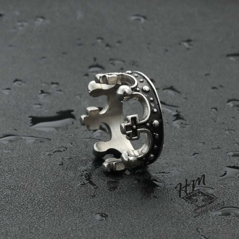 CROWN STAINLESS STEEL RING