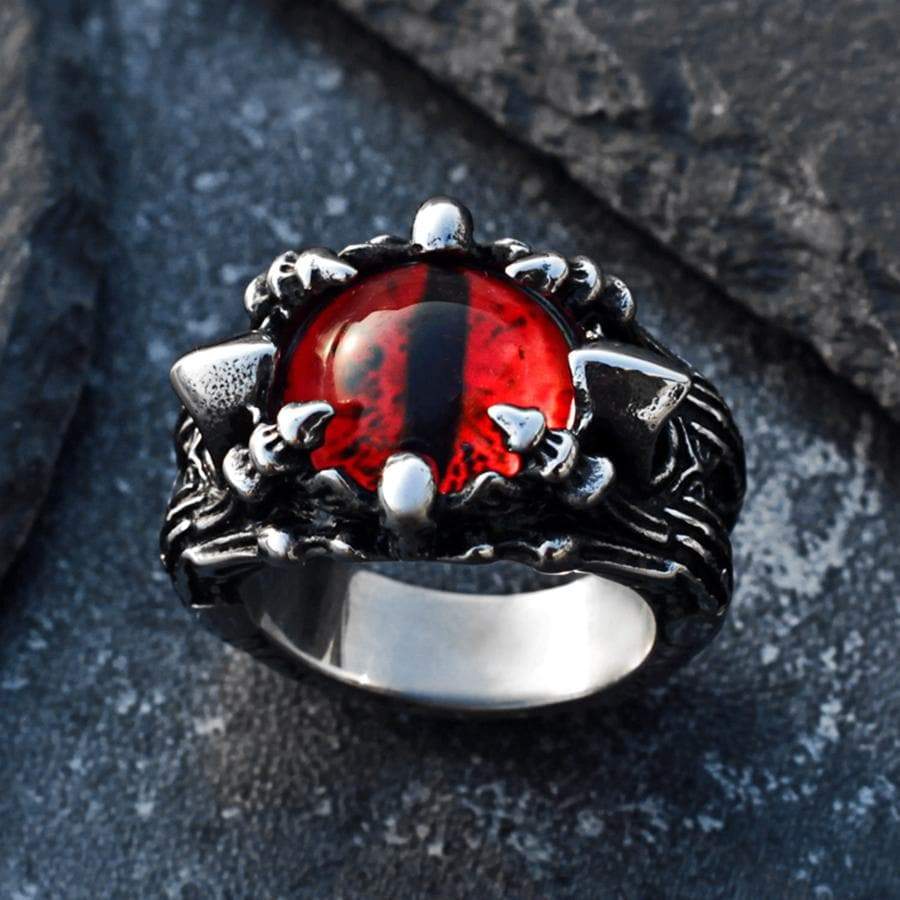 EYE OF SAURON STAINLESS STEEL RING