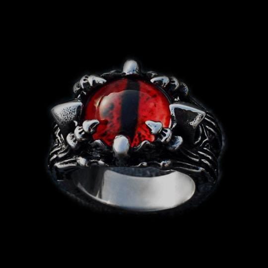 EYE OF SAURON STAINLESS STEEL RING