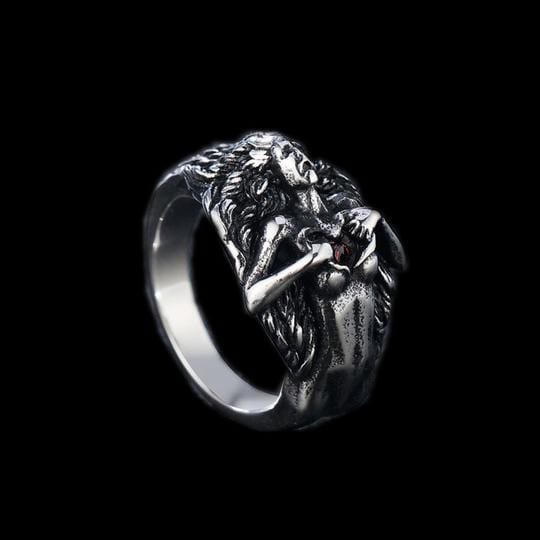 GOTHIC VINTAGE OPEN YOUR HEART STAINLESS STEEL RING