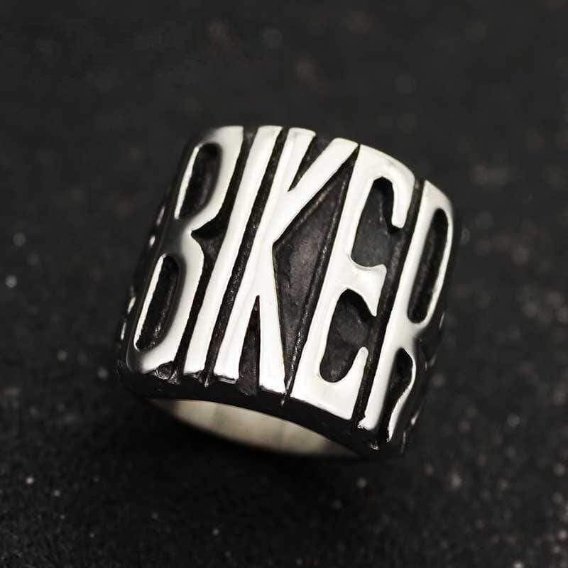 PUNK BIKER STYLE STAINLESS STEEL RING