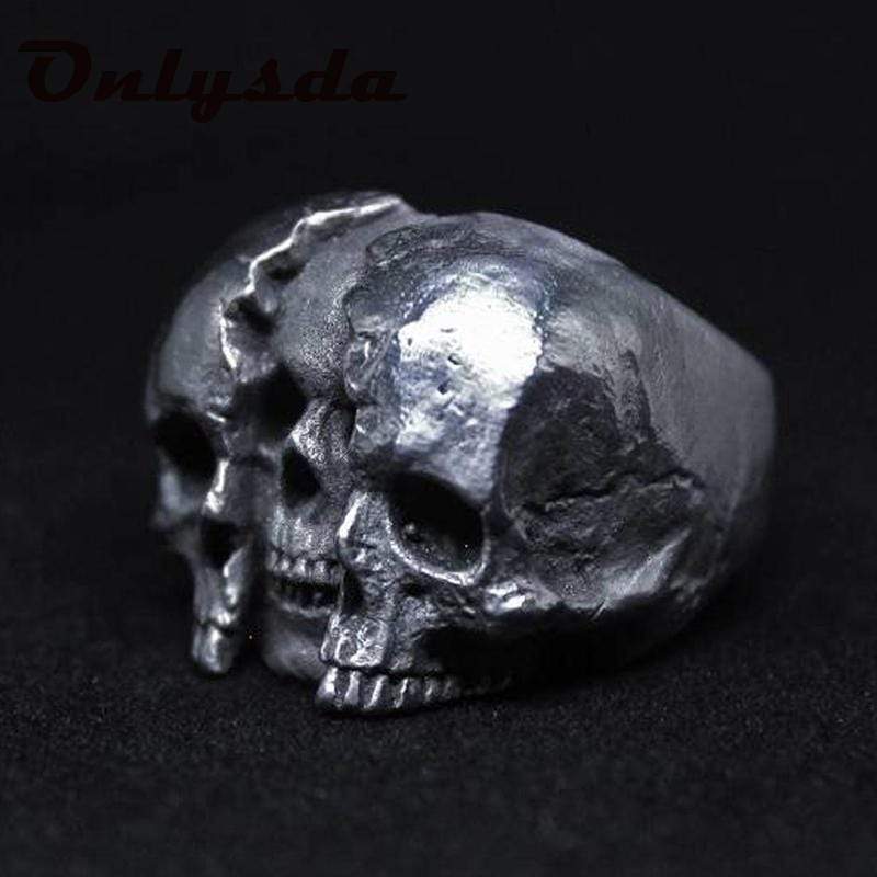 VINTAGE DOUBLE SIDED SKULL RING