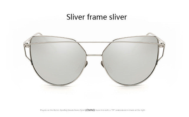 Twin Beam Mirror Lens Sunglasses