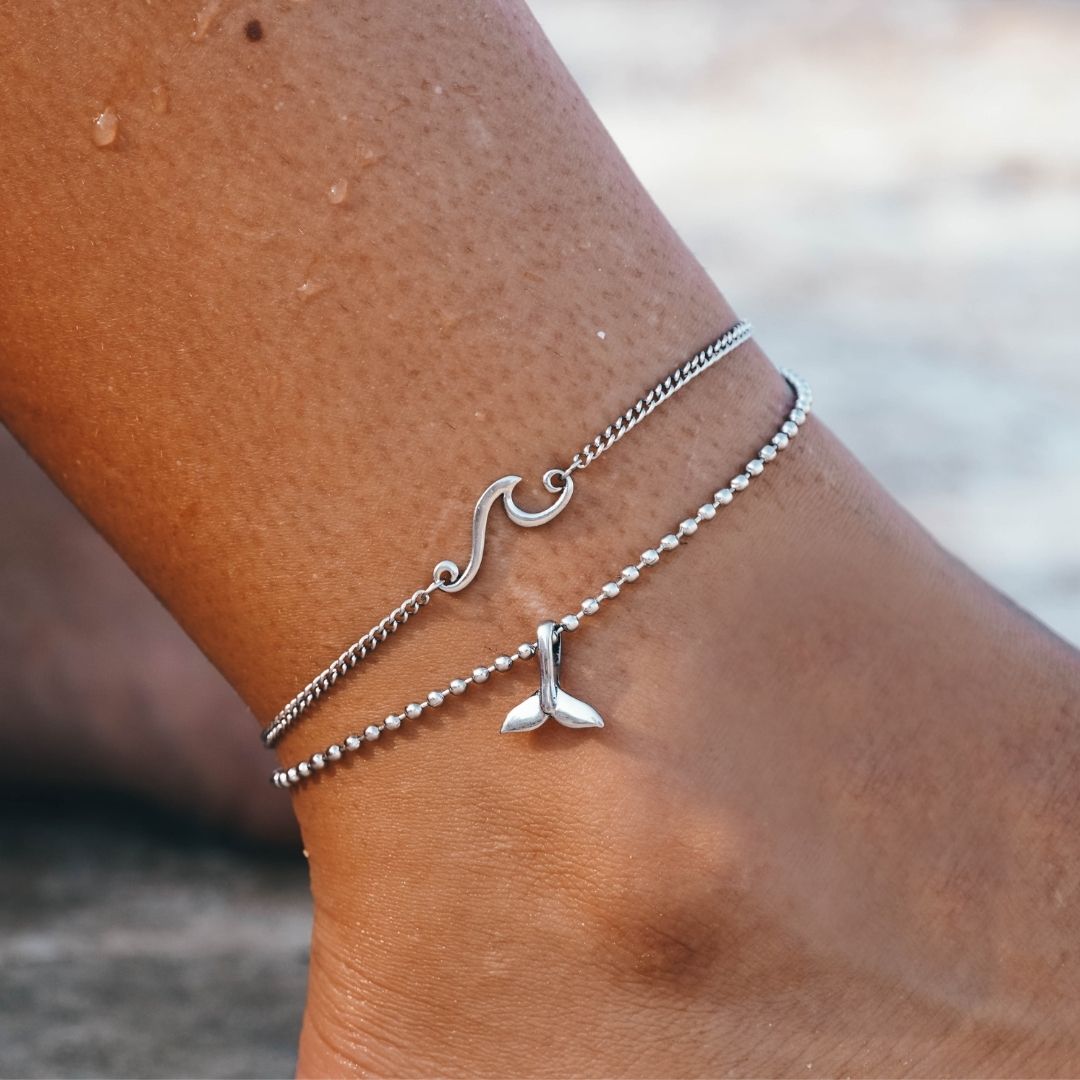 Whale Tail Anklet